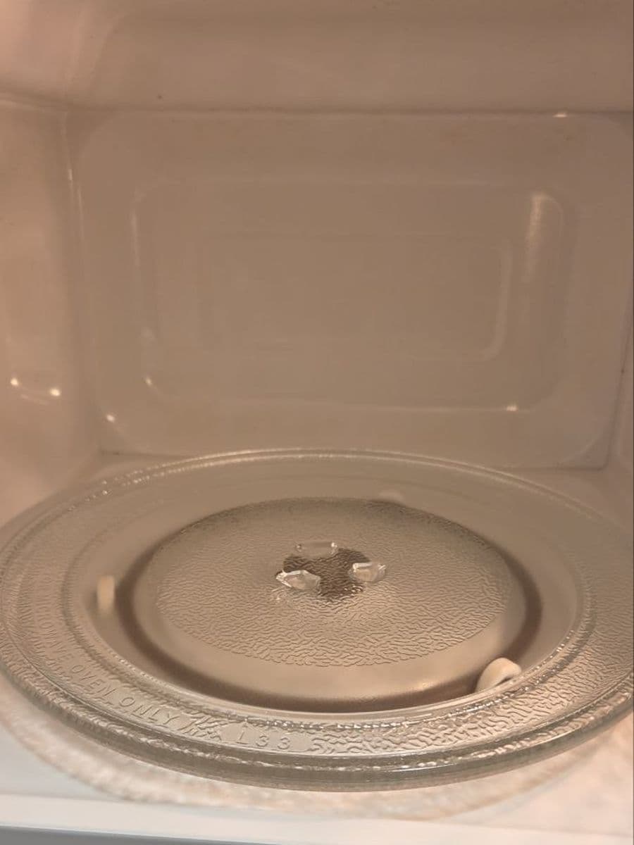 Inside the microwave after cleaning by Red Deer House Cleaning